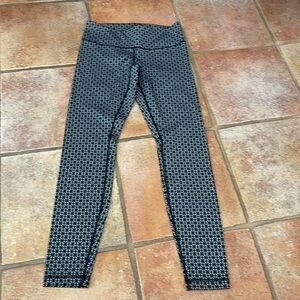 Lululemon Wunder Under Leggings Pant Full-On Luon Tri Geo Silver Spoon Black 4